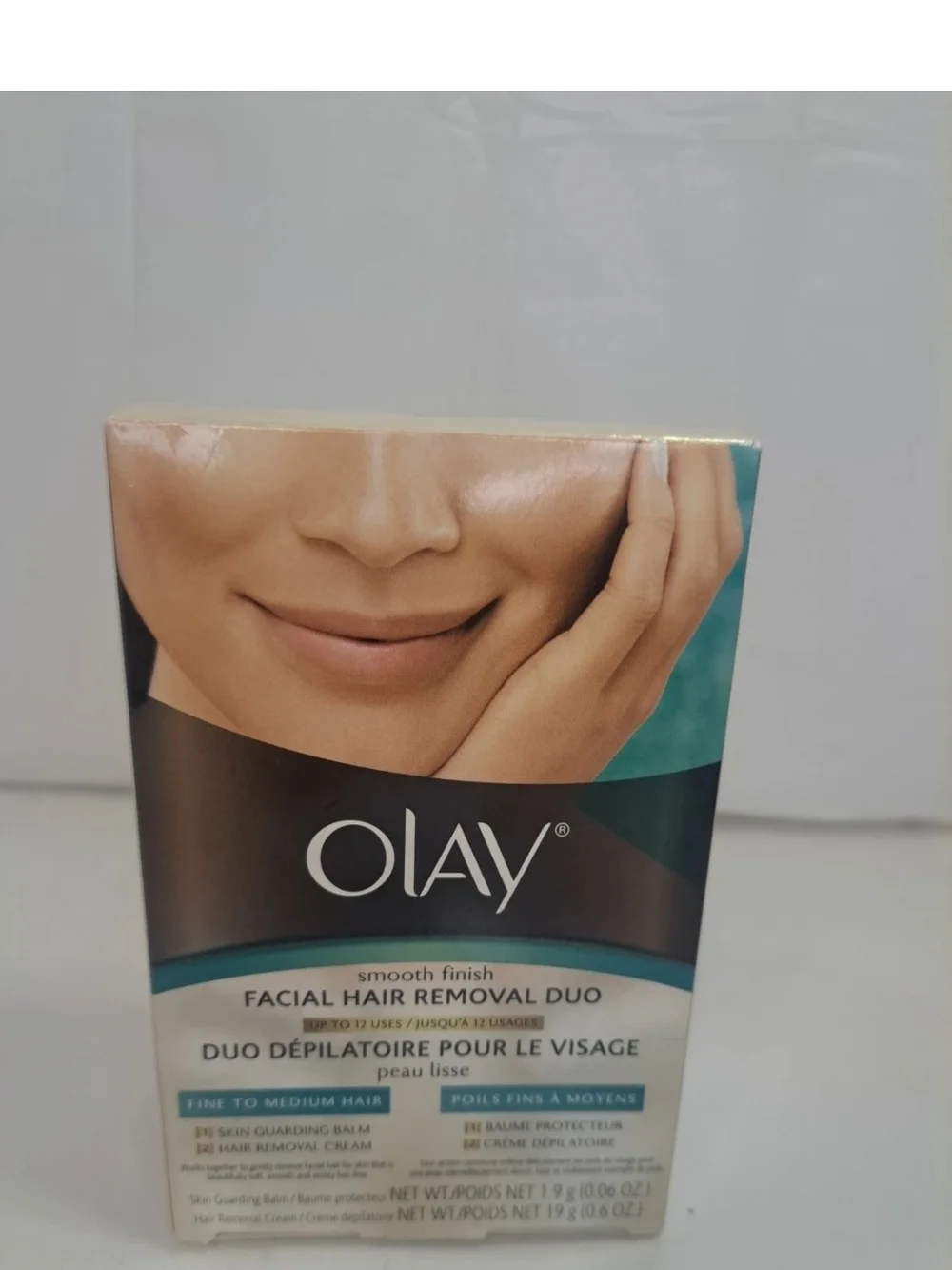 Olay Facial Hair Removal Duo Smooth Finish Fine to Medium Hair - 2 Step NEW NIB